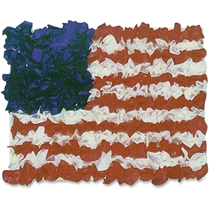 Media Sciences International 41004 American Flag Tissue Craft Kit, 30/Pk, Ast by Hygloss