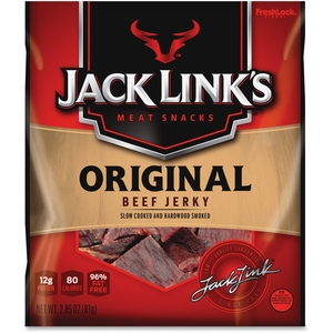 Jack Link's NZ Ltd. 87631 Jack Links Original Beef Jerky, 2.85Oz., 8Bg/Ct, Rd/Bk by Jack Link's