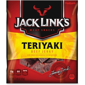 Jack Link's NZ Ltd. 87635 Teriyaki Beef Jerky, 2.85Oz., 8/Bg, Multi by Jack Link's