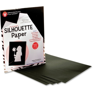 Silhouette Paper, 72/Pk, Black by Hygloss