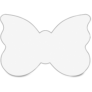 Hygloss Products, Inc 68359 Big Cut-Outs Butterly Shapes, 12" Wide, 25/Pk, White by Hygloss