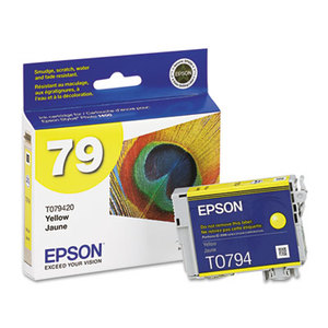 Epson Corporation T079420 T079420 Claria Ink, 810 Page-Yield, Yellow by EPSON AMERICA, INC.