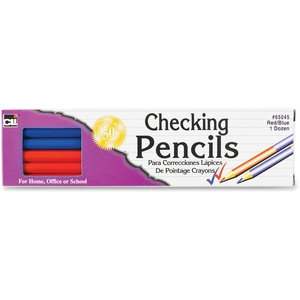 Charles Leonard, Inc 65045 Charles Leonard Checking Pencil Red/Blue .7mm 12 Pk Box by CLI