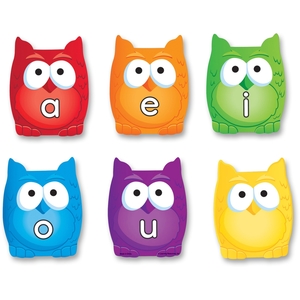 LEARNING RESOURCES/ED.INSIGHTS 5459 Vowel Owls Magnetic Set, 6Pcs, Ast by Learning Resources