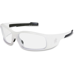 MCR Safety CRWSR120 Glass,Frame,White,Swagger by Crews