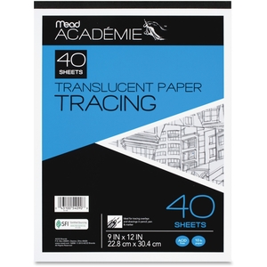 ACCO Brands Corporation 54090 Translucent Paper Tracing, 9"X12", 40Shts, White by Mead