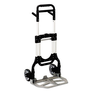 Safco Products 4055NC Stow-Away Heavy-Duty Hand Truck, 500lb Capacity, 23w x 24d x 50h, Aluminum by SAFCO PRODUCTS