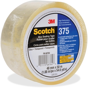 3M 37548X50CL Box Sealing Tape, 48Mmx50M, 36Rl/Ct, Cl by Scotch