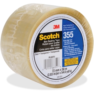 3M 35572X50CL Scotch Box-Sealing Tape 355, 1Rl, Clear by Scotch