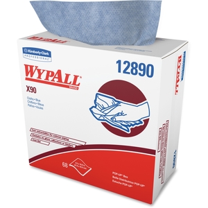 Kimberly-Clark Corporation 12890 Wypall X90 Cloths Industrial, 68/Box in White by Wypall