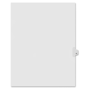 Kleer-Fax, Inc 91092 Index Dividers,Number 92,Side Tab,1/25 Cut,Letter,25/PK,WE by Kleer-Fax