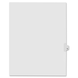 Kleer-Fax, Inc 91093 Index Dividers,Number 93,Side Tab,1/25 Cut,Letter,25/PK,WE by Kleer-Fax