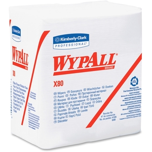 Kimberly-Clark Corporation 41026 1/2 X 14.4 White WYPALL X80 40182 Fold Towels (50 Per Package) by Wypall