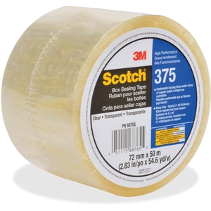 3M 37572X50CL Box Sealing Tape, 72Mmx50M, 24Rl/Ct, Cl by Scotch