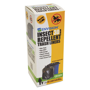 STOUT industrial and commercial grade Products P3340K13R Insect-Repellent Trash Bags, 33 x 40, 1.3 mil, Black by STOUT