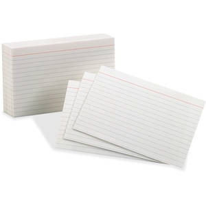 Tops Products 63525 Front/Back Ruled Index Cards, Dbl-Sided, 4"X6", 10/Pk, We by Oxford