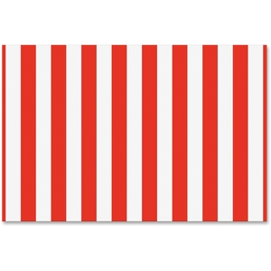 PACON CORPORATION 57618 Classic Stripes Fadeless Paper, 48"X12' Rl, Red/White by Fadeless