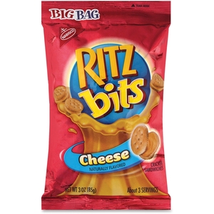 Mondelez International 00677 Ritz Bits Cheese Big Bag, 3 oz., 12 BG/CT by Ritz