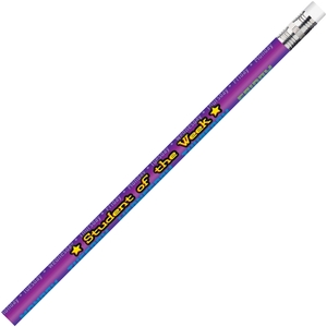 Moon Products 2121B Motovational Pencils, Student Of The Week, No. 2, 12/Dz, Ast by Moon Products