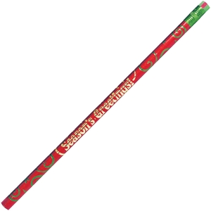 Moon Products 7922B Seasons Greetings Themed Pencils, No.2, 12/Dz, Ast by Moon Products