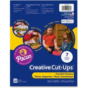 PACON CORPORATION 1000084 Creative Cut-Ups, Fanciful Flowers, 8-1/2"X10-7/8", Mi by Creative Cut-ups