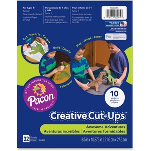 PACON CORPORATION 1000085 Creative Cup-Ups Awesome Adventures, 8-1/2"X10-7/8", Mi by Creative Cut-ups