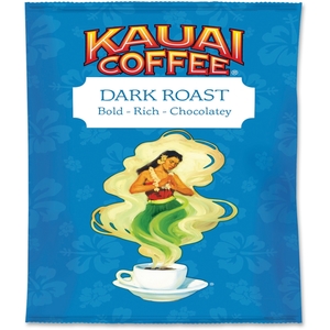 Office Snax 16173 Kauai Dark Roast Coffee, 2.25Oz., 24Pk/Ct, Be/Yw by Office Snax