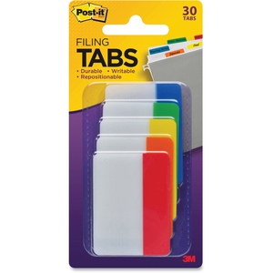 3M 686ROYGB File Tabs, 2", Primary Cl, 24/Pk, Multi by Post-it