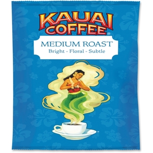 Office Snax 16172 Kauai Med Roast Coffee, 2.25Oz., 12Pk/Ct, Bk/Yw by Office Snax