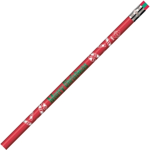 Merry Christmas Themed Pencils, No.2, Ast by Moon Products