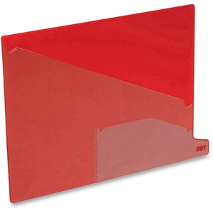 Tops Products 13561 End-Tab Out Guides, 2-Pkt, Letter, 5/Bx, Red by Pendaflex