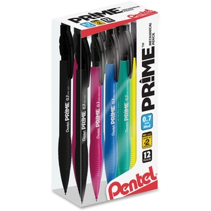 PENTEL OF AMERICA AX7PC12M Mechanical Pencils, .7Mm, No. 2, Assorted by Pentel