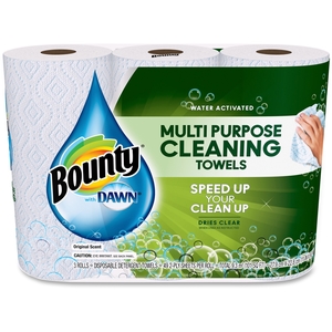 Procter & Gamble 92379 Bounty Paper Twls W/Dawn, 2-Ply, 3Rl/Pk, We by Bounty