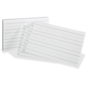 Tops Products 46002 Ruled Index Cards, 5"X8", 10/Pk, White by Oxford