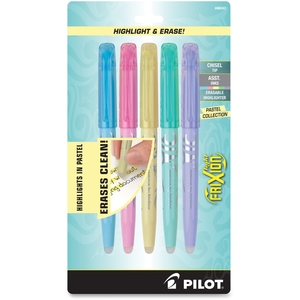 Pilot Corporation 46543 Pilot FriXion Light Pastels Erasable Highlighter Asst Chisel 5 Pk BP Mixed Chip by FriXion