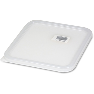 Space Saving Storage Container Lid, 8.8"x8.3", White by Rubbermaid Commercial