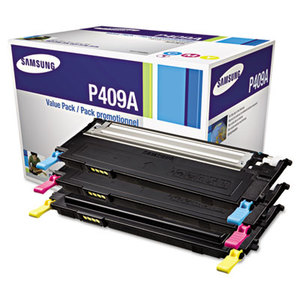 Samsung CLT-P409A CLTP409A Toner, 1000 Page-Yield, Cyan, Magenta, Yellow, 3/Box by SAMSUNG ELECTRONICS AMERICA, INC.