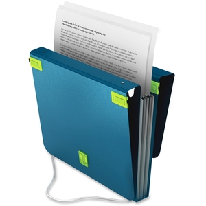 SAMSILL CORPORATION 10130 TRIO 3-in-1 Binder Turquoise. Organize homework and class assignments, coupons and shopping lists, home and medical files, tax and financial documents with this 3-ring binder, 7-pocket file folder, and hanging file combination. by Samsill