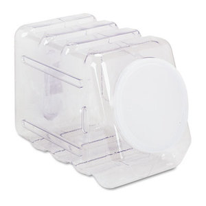 Interlocking Storage Container with Lid, Clear Plastic by PACON CORPORATION
