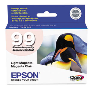 Epson Corporation T099620 T099620 (99) Claria Ink, 450 Page-Yield, Light Magenta by EPSON AMERICA, INC.