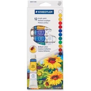 Paint Set-Acrylic Tradition 12 12Ml.Tubes by Staedtler
