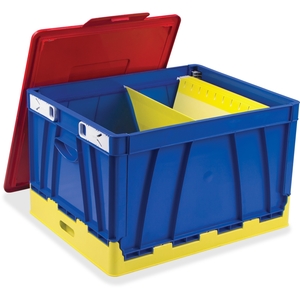 Storex 61818E04C Collapsible Crate, 14-1/4"X17-1/4"X10-1/2", 4/St, Ast by Storex