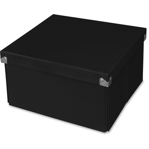 SAMSILL CORPORATION PNS02LSBK Pop n' Store Medium Square Box - Black - 10.63"x6"x10.63" by Samsill