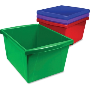 Storex 61476U12C Bin, Small, 11-1/4"Wx7-9/10"Hx13-3/5"L, Ast by Storex