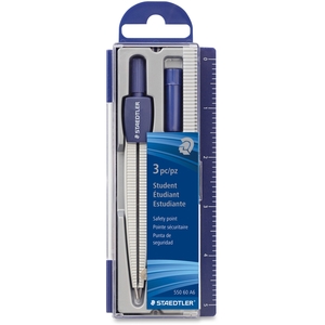 Metal Compass Set, Blue/Silver by Staedtler