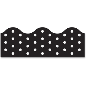 TREND ENTERPRISES, INC. 92671 Border, Polka Dots, 39'Wx2-1/4"H, Bk by Trend