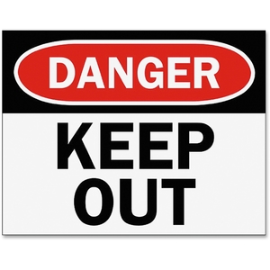 Tarifold, Inc P1949KP Safety Sign Inserts-Danger Keep Out, Red/Black by Tarifold