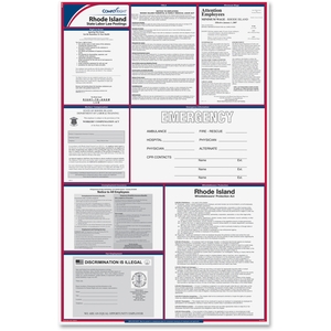 TFP Data Systems E10RI Rhode Island State Labor Law Poster, Multi by TFP ComplyRight