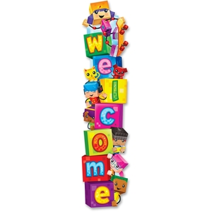 TREND ENTERPRISES, INC. 25054 Banner, Welcome Blockstars, Reusable, Mi by Trend