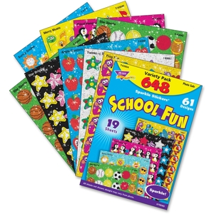 Stickers, School Fun, Variety, 648 Ea/Pk, Mi by Trend